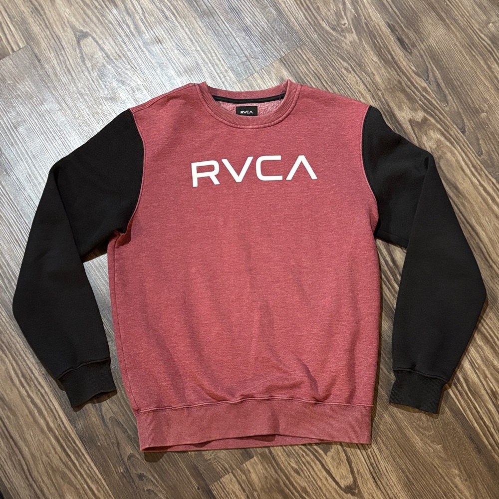 RVCA 2-tone crewneck sweatshirt